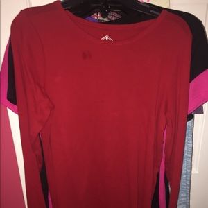 Red long sleeve shirt